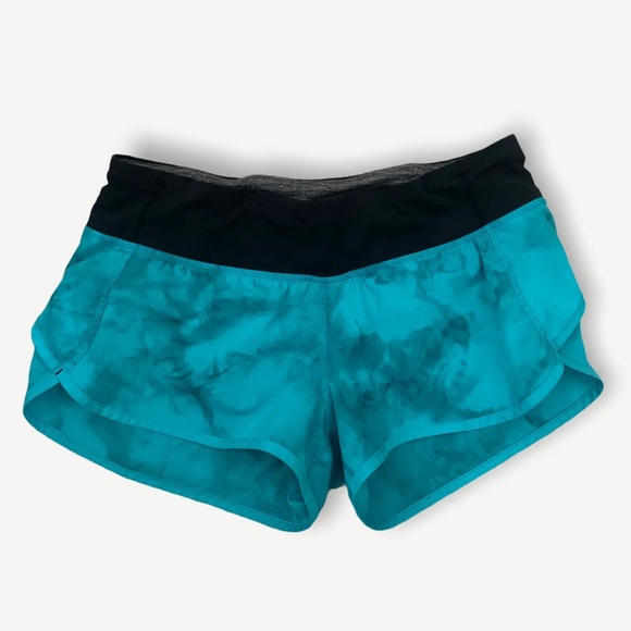 TIE DYE LULULEMON RUN SHORTS - Picture 1 of 1